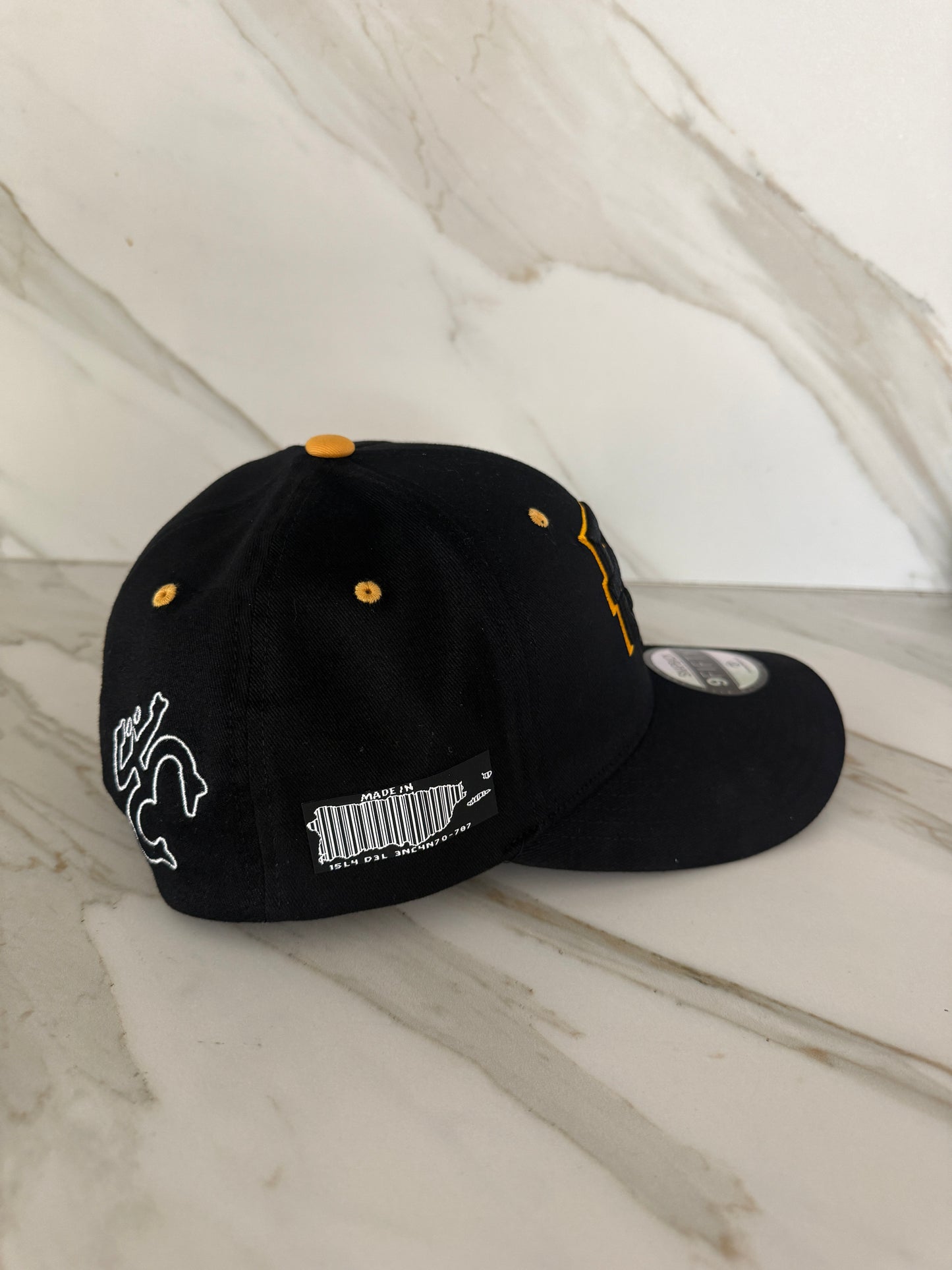 Puerto Rico Hat Curved Brim – Embroidered PR Snapback Cap Adjustable Black Gold Baseball Cap for Men Women Puerto Rico Flag Island Style