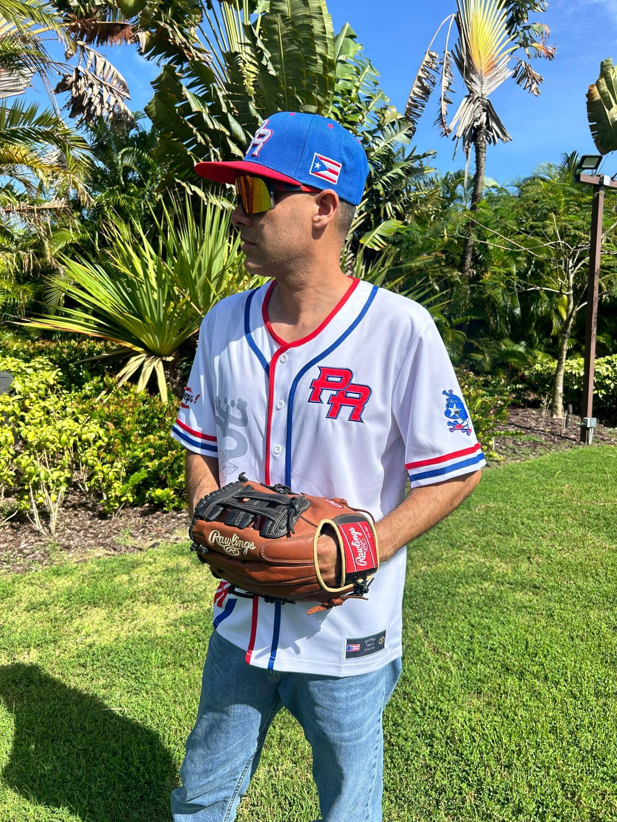 Coqui WEPA Puerto Rico Baseball Jersey – Classic White Button Jersey