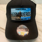 Puerto Rico Curved Brim Snapback Trucker Hat – Mesh Back, Leather License-Plate Patch, Isla del Encanto