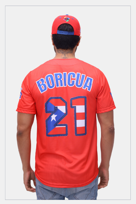 Puerto Rico Olas Hat - PR Flag Curved Brim Snapback Cap