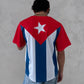 Cuban Outfit Men – Classic Cuba Baseball Jersey with Flag Design | Summer Festival Wear