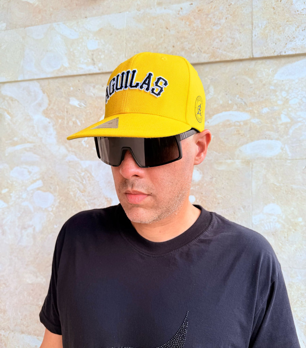 Aguilas hat Embroidery Yellow in men 