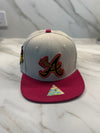 Atlanta Baseball Cap - Beige with Red Flatbill | Premium Embroidery & Iconic Eagle Symbol