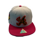 Atlanta Baseball Cap - Beige with Red Flatbill | Premium Embroidery & Iconic Eagle Symbol