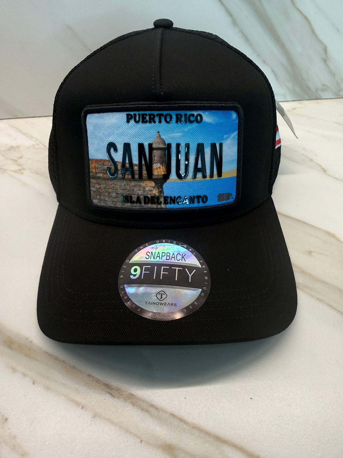 Puerto Rico Town Trucker Hat – TPU License Plate Patch Mesh Cap