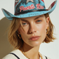 Boricua Vaquera PR Cowboy Hat – Puerto Rico Western Festival Straw Hat