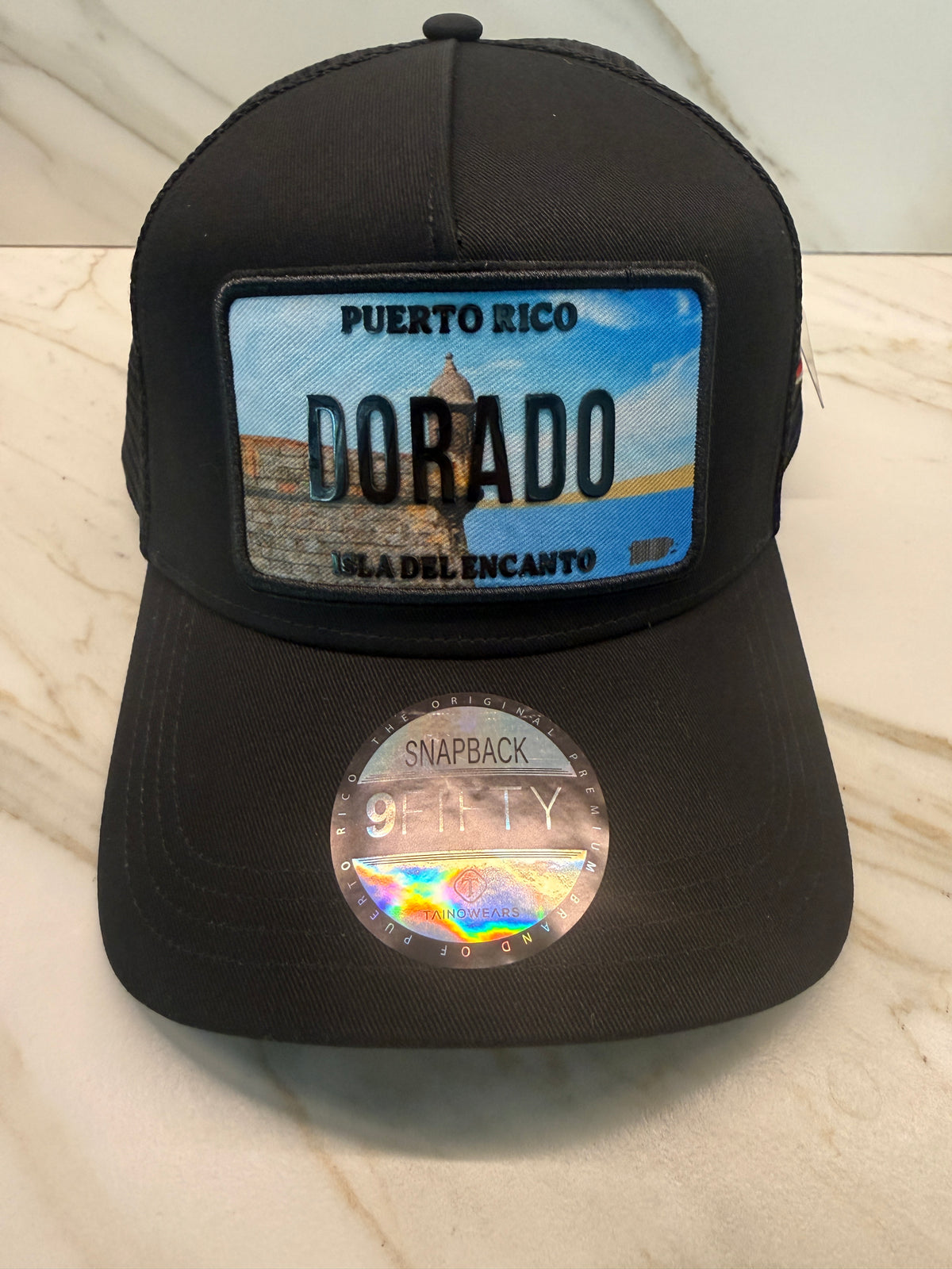 Puerto Rico Town Trucker Hat – TPU License Plate Patch Mesh Cap