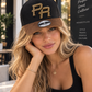 Boricua Noir Velvet Snapback – Rhinestone PR Embroidered Curved Brim Cap