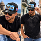 Boricua Plate Performance Cap – Puerto Rico Curved Brim Snapback