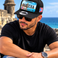 Boricua Plate Performance Cap – Puerto Rico Curved Brim Snapback