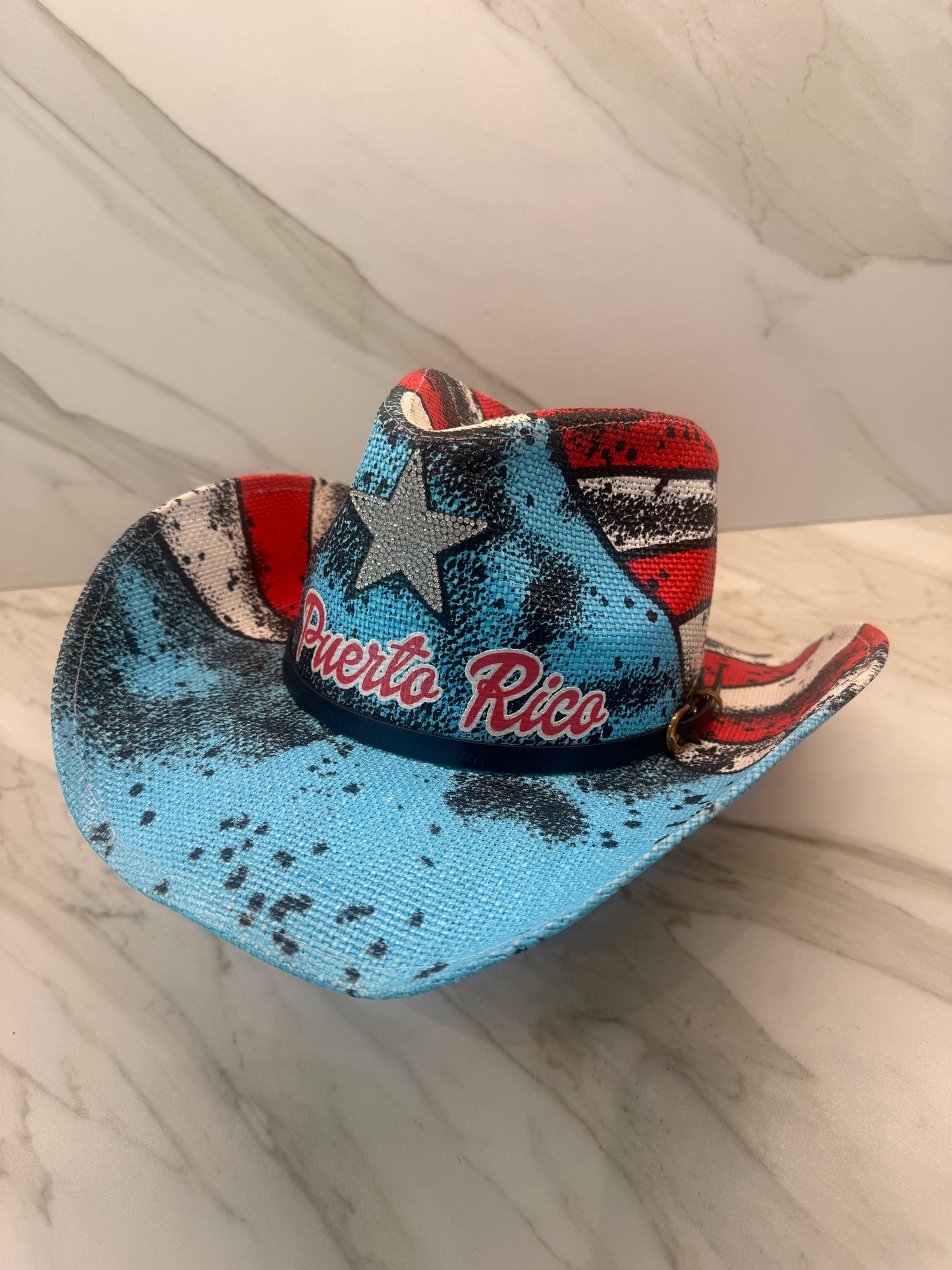 Puerto Rico fashion cowboy hat for women with tropical western style