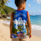 Boricua Coquí Kids Performance Jersey | Puerto Rico Sleeveless Graphic Shirt