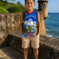 Boricua Coquí Kids Performance Jersey | Puerto Rico Sleeveless Graphic Shirt
