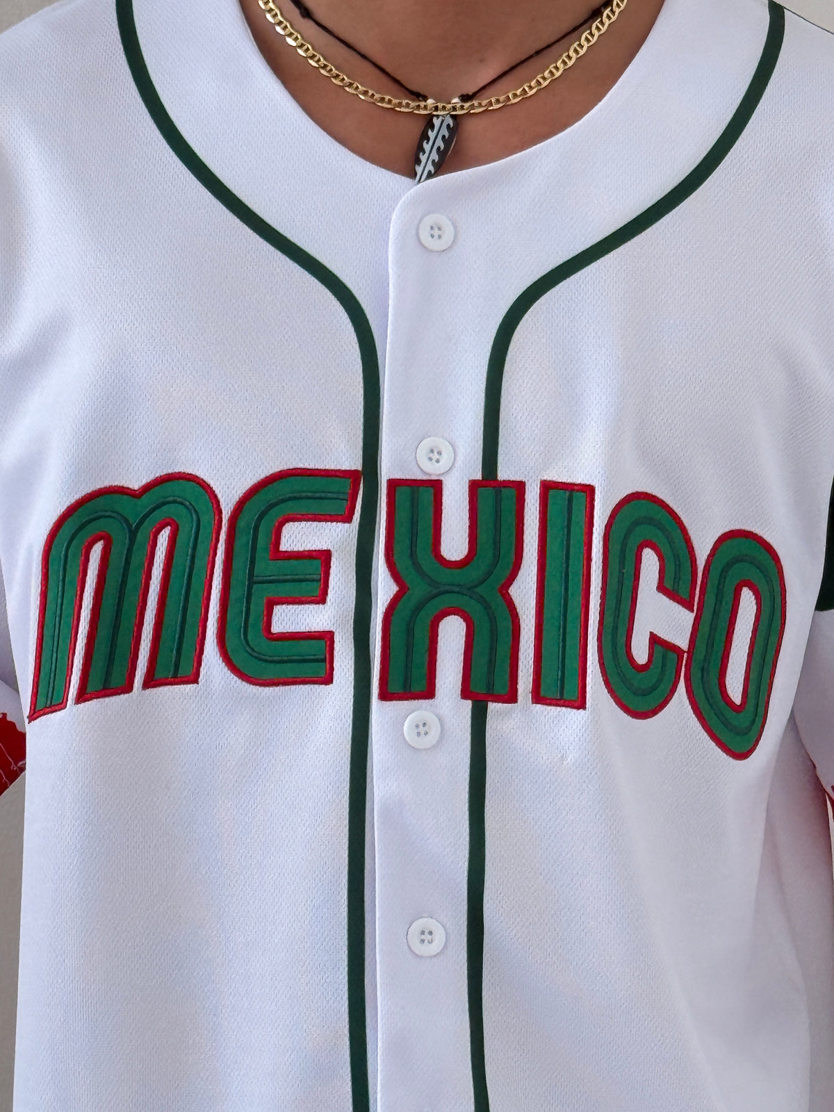 Mexico Embroidered Baseball Jersey –  Eagle Design, Unisex #52