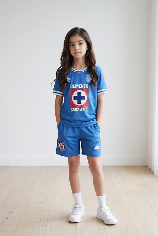 Blue Cruz Mexico Soccer Jersey  By  Headz flex