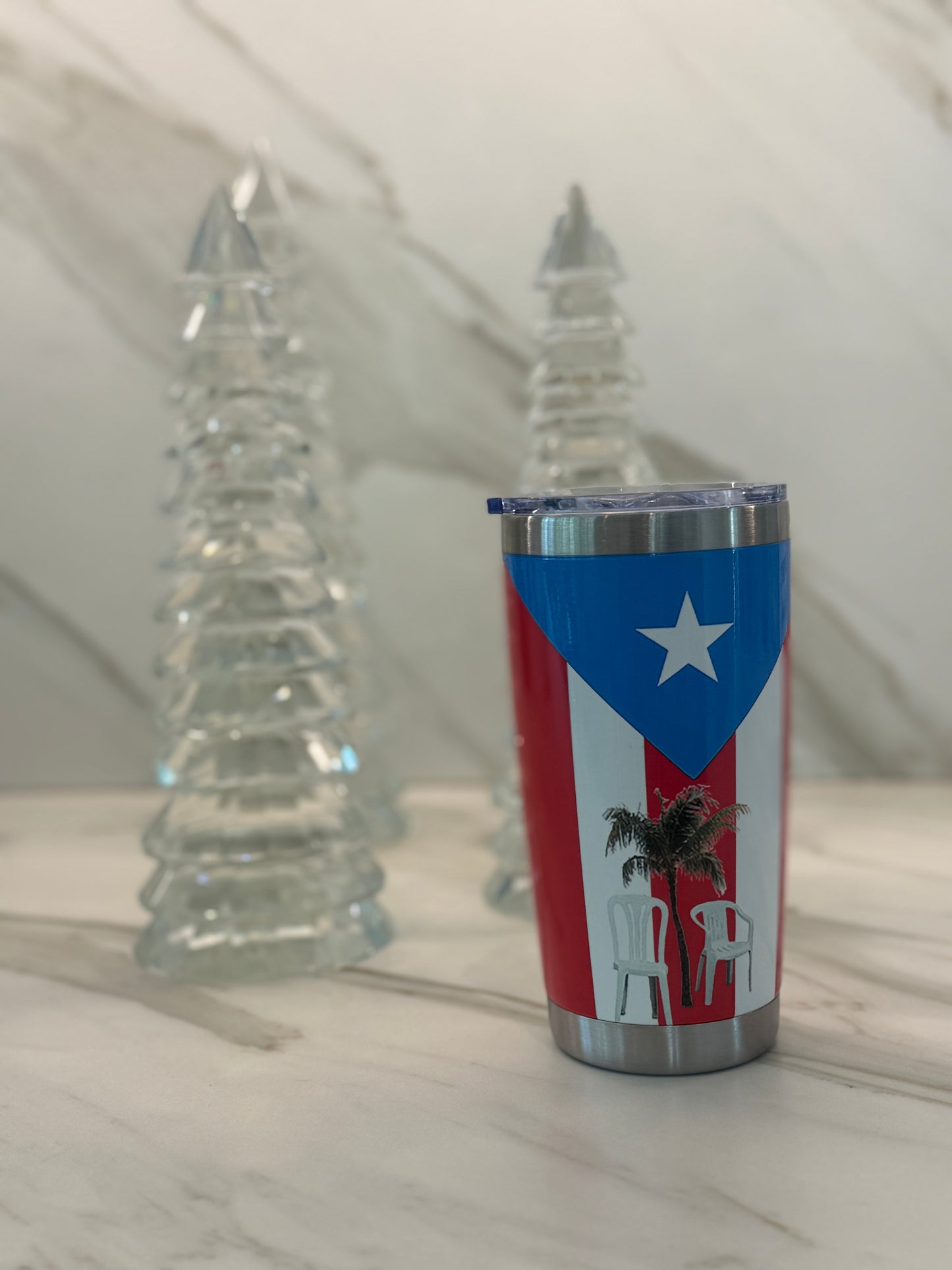 Puerto Rico No Me Quiero Ir 20oz Tumbler – Insulated Stainless Steel Travel Cup