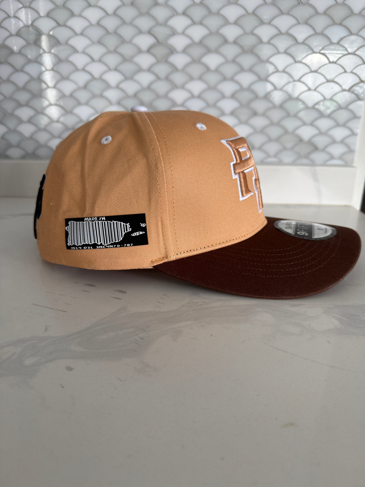 Puerto Rico Hat – Flor Maga Nude Brown Curved Brim Snapback