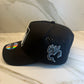 Puerto Rico Black Flag Water-Resistant Snapback Hat – Adjustable Perforated Cap