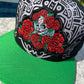 Katrina Cap Mexico – Black 3D Embroidery, Mexico Map & Maya Symbols, High Crown Snapback, Flatbill