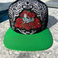 Katrina Cap Mexico – Black 3D Embroidery, Mexico Map & Maya Symbols, High Crown Snapback, Flatbill