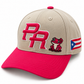 La Coqueta PR Snapback | Ivory & Fuchsia Puerto Rico Hat