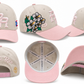 Flor de Maga Heritage Cotton Cap – Ivory Dusty Rose