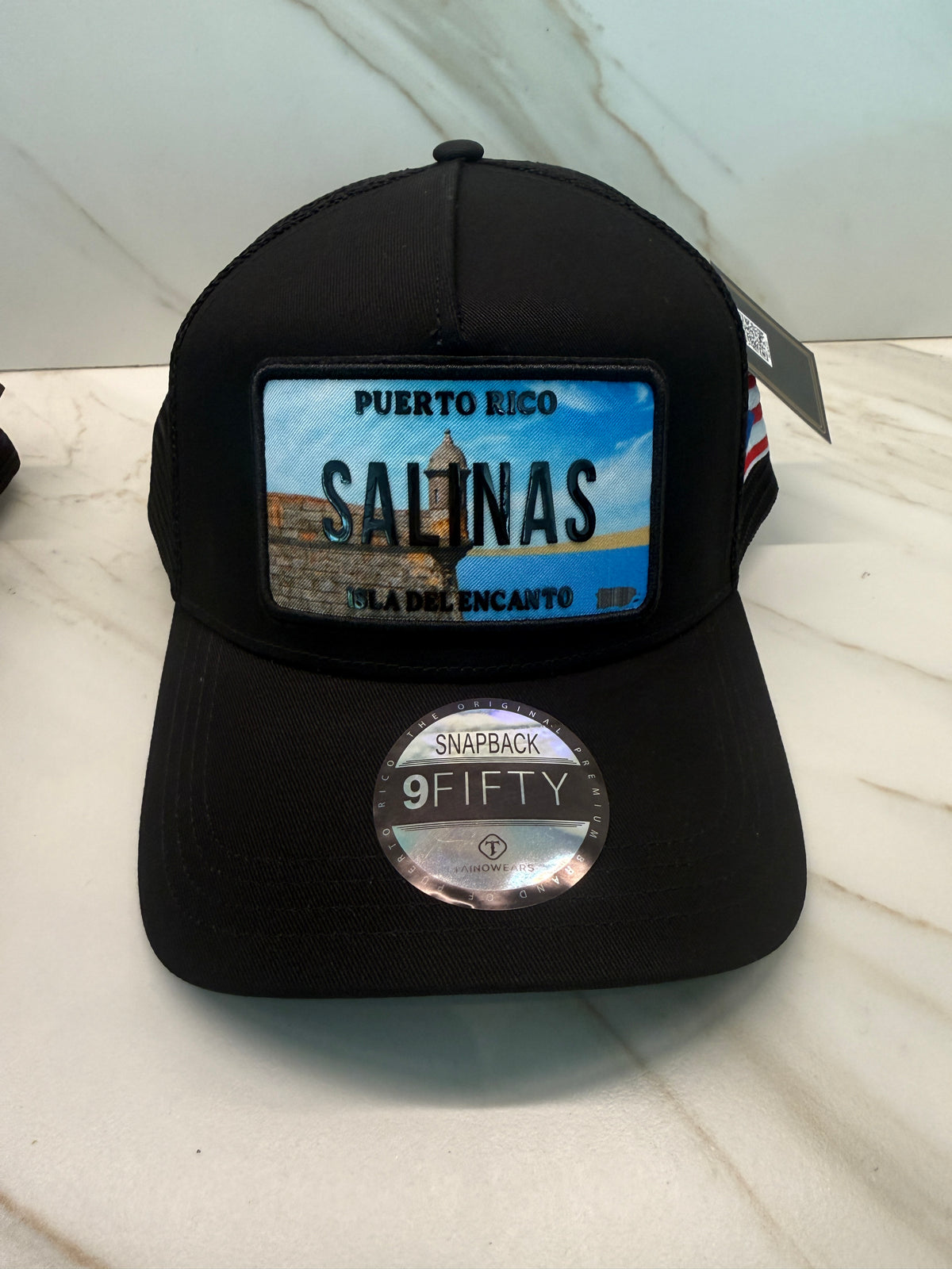 Puerto Rico Town Trucker Hat – TPU License Plate Patch Mesh Cap