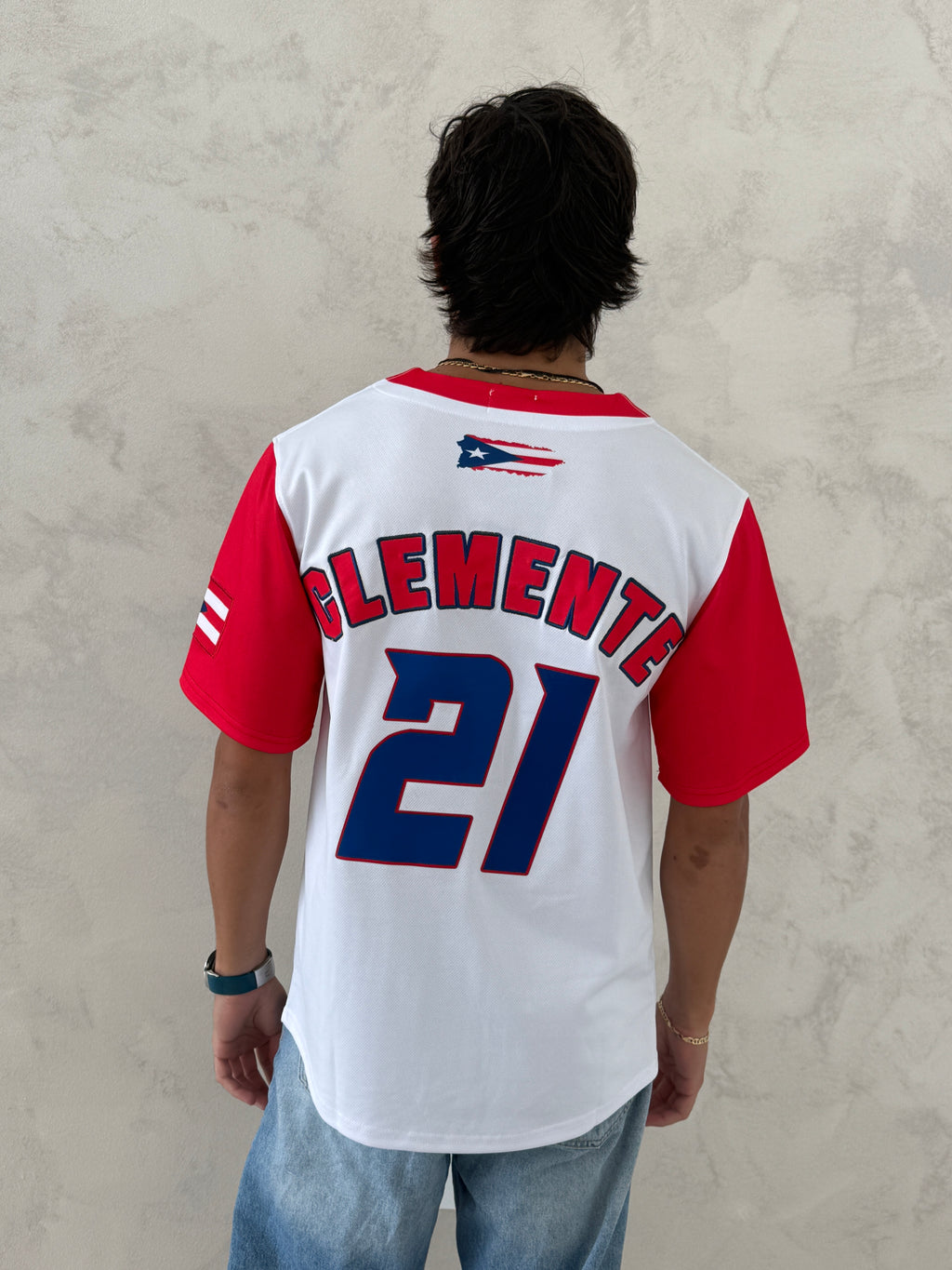 Puerto Rico Clemente 21 Jersey – Embroidered Baseball Jersey