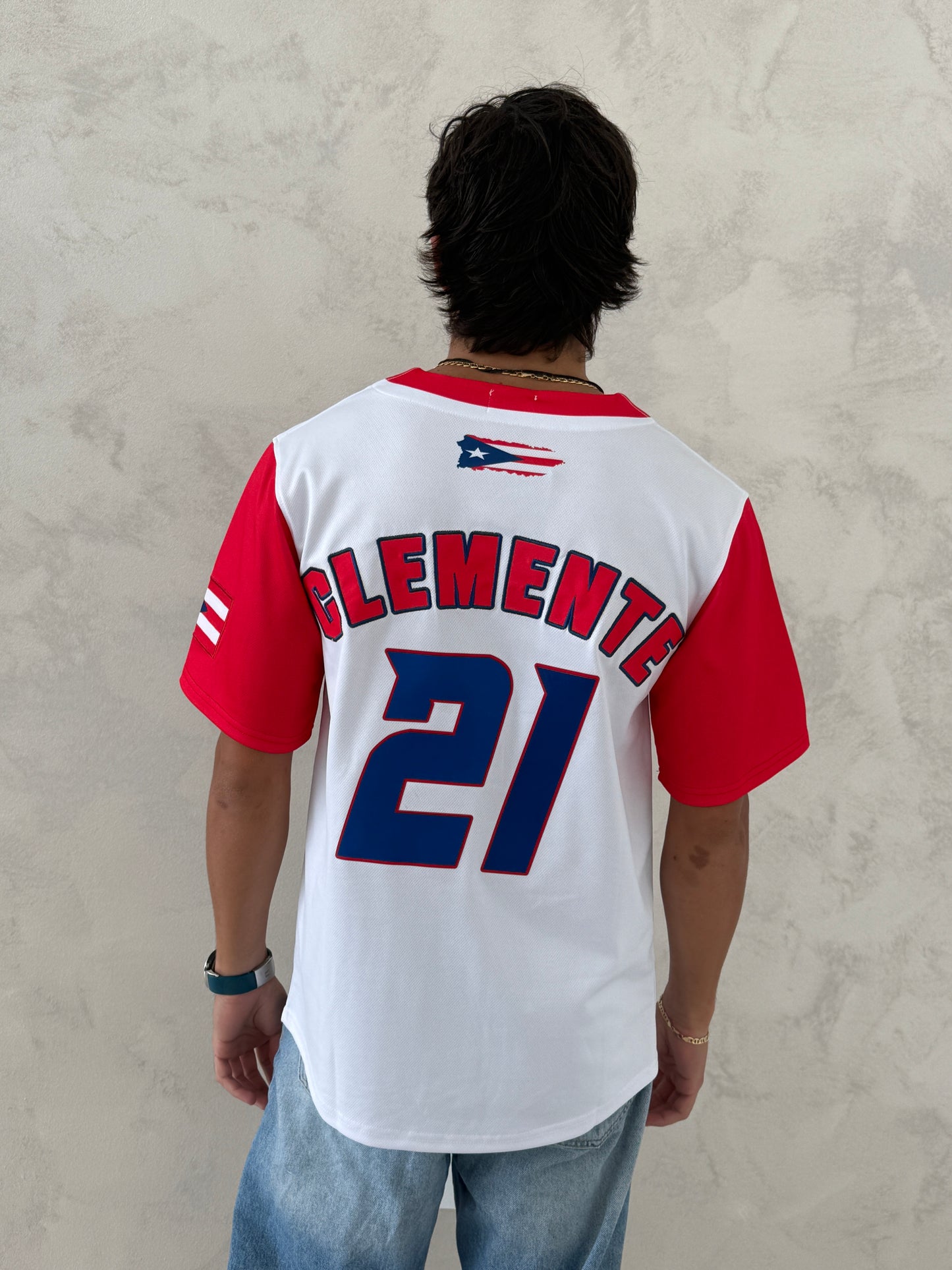 Puerto Rico Clemente 21 Jersey – Embroidered Baseball Jersey