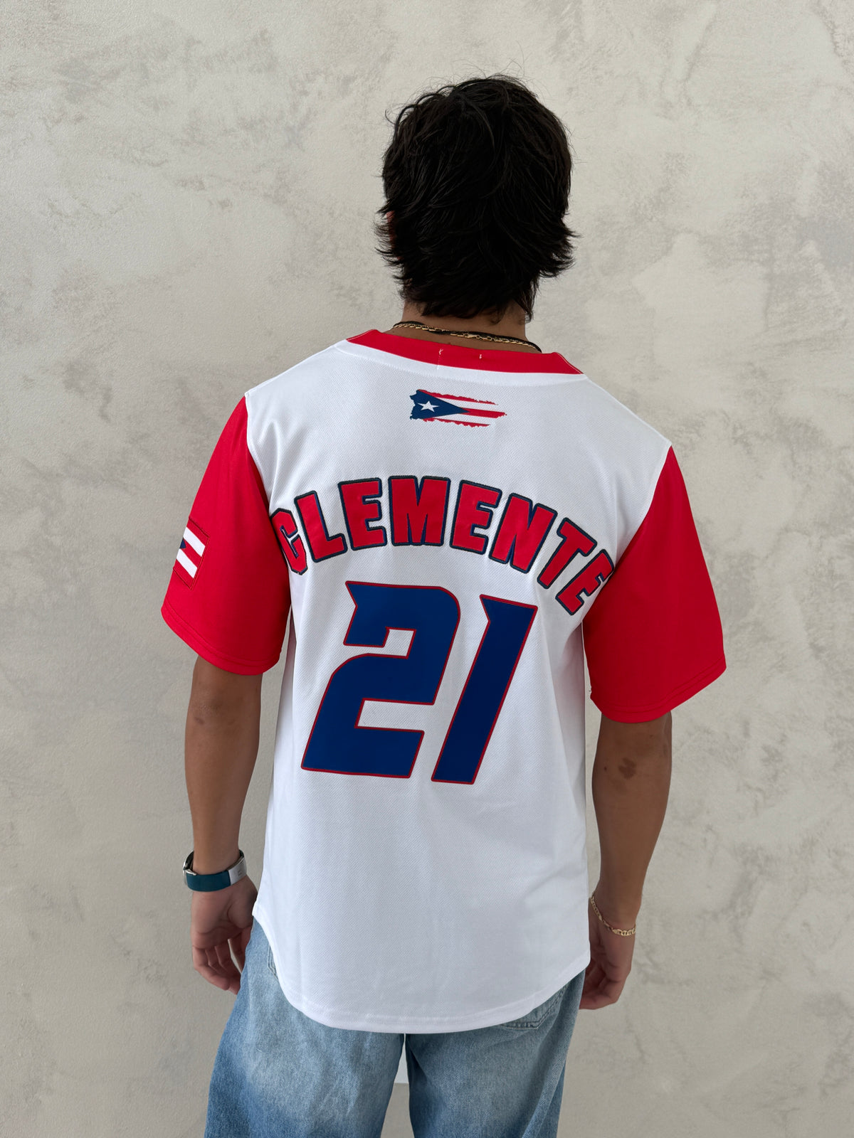 Puerto Rico Clemente 21 Jersey – Embroidered Baseball Jersey