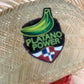 Platano Power Pava Straw Hat with Dominican Flag Patch