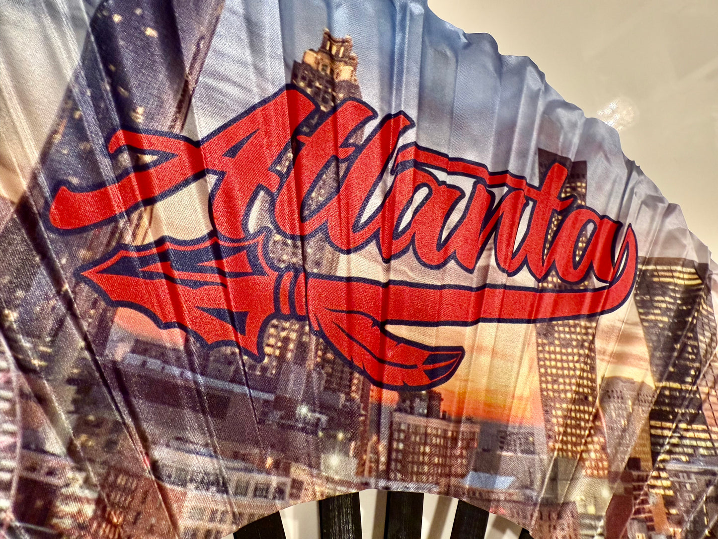 Atlanta Folding Fan – Premium Nylon & Bamboo | Tainowears®