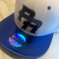 Puerto Rico Blue Metallic Hat - 5D Embroidered Flat Brim Snapback Cap