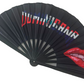 Dominican Republic Juicy Folding Fan – Black Bamboo Clack Fan
