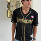 Dominican Republic Black Gold Embroidered Jersey Streetwear