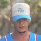 Puerto Rico Sorbet Snapback Cap – PR Logo 5 Panel Cotton Hat with Flag Patch & Curved Brim