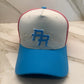 Puerto Rico Sorbet Snapback Cap – PR Logo 5 Panel Cotton Hat with Flag Patch & Curved Brim