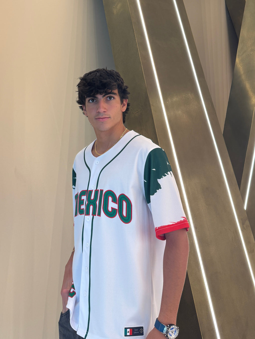 Mexico Embroidered Baseball Jersey –  Eagle Design, Unisex #52