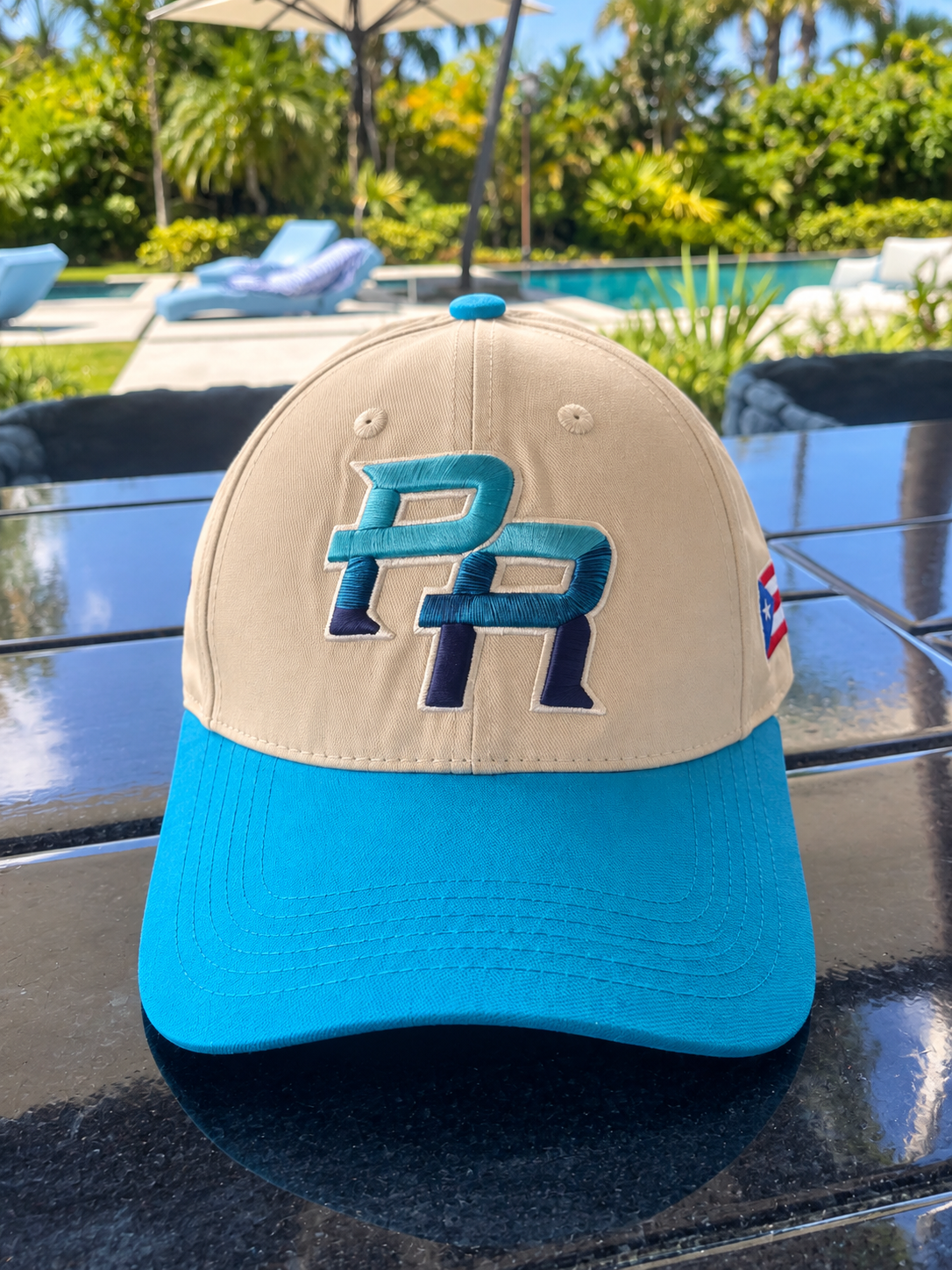 Aqua Degradé PR Curved Cap