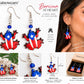 Puerto Rico Coquí Earrings – Handmade Boricua Flag Dangle Earrings