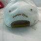 Off white Puerto Rico snapback hat with metallic PR artwork and coquí design
