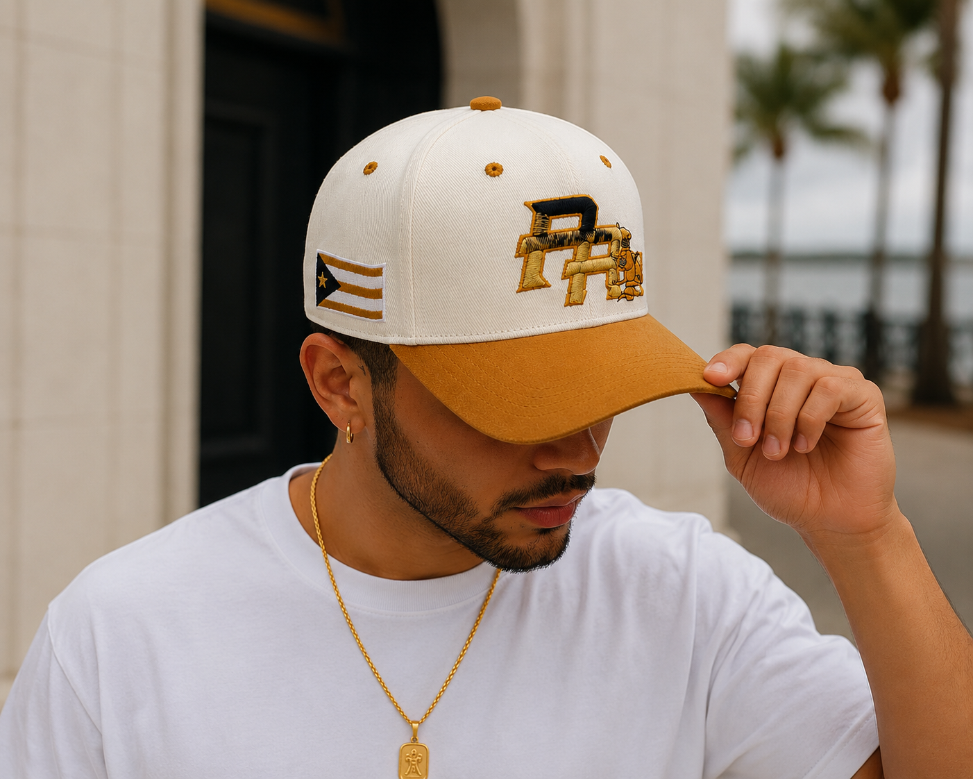 Golden Coquí PR Snapback Hat