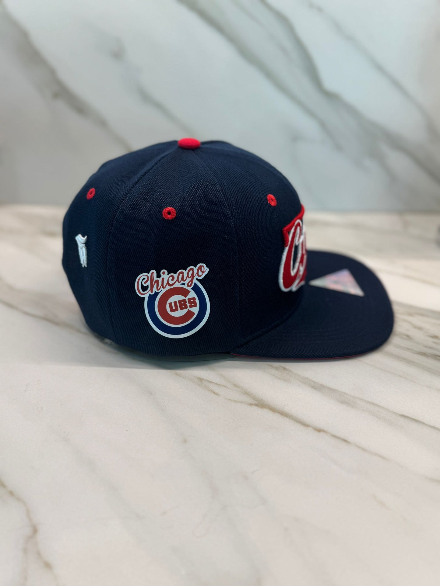 HeadzFlex Chicago Cap - Blue 6-Panel Flat Brim Snapback | Embroidered Front & Adjustable Fit