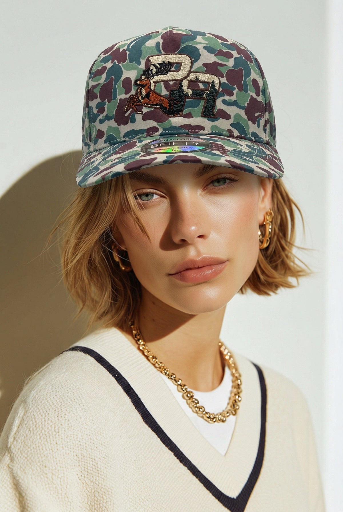 Puerto Rico Camouflage PR Snapback Hat – Water-Resistant Curved Brim Cap