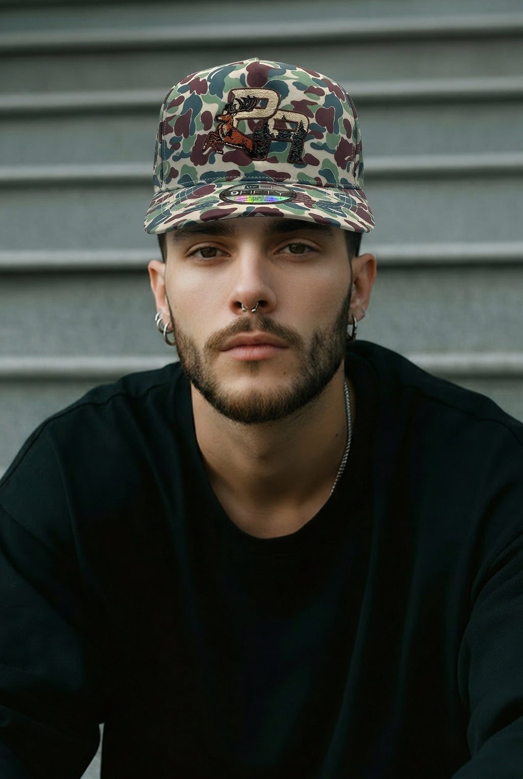 Puerto Rico Camouflage PR Snapback Hat – Water-Resistant Curved Brim Cap