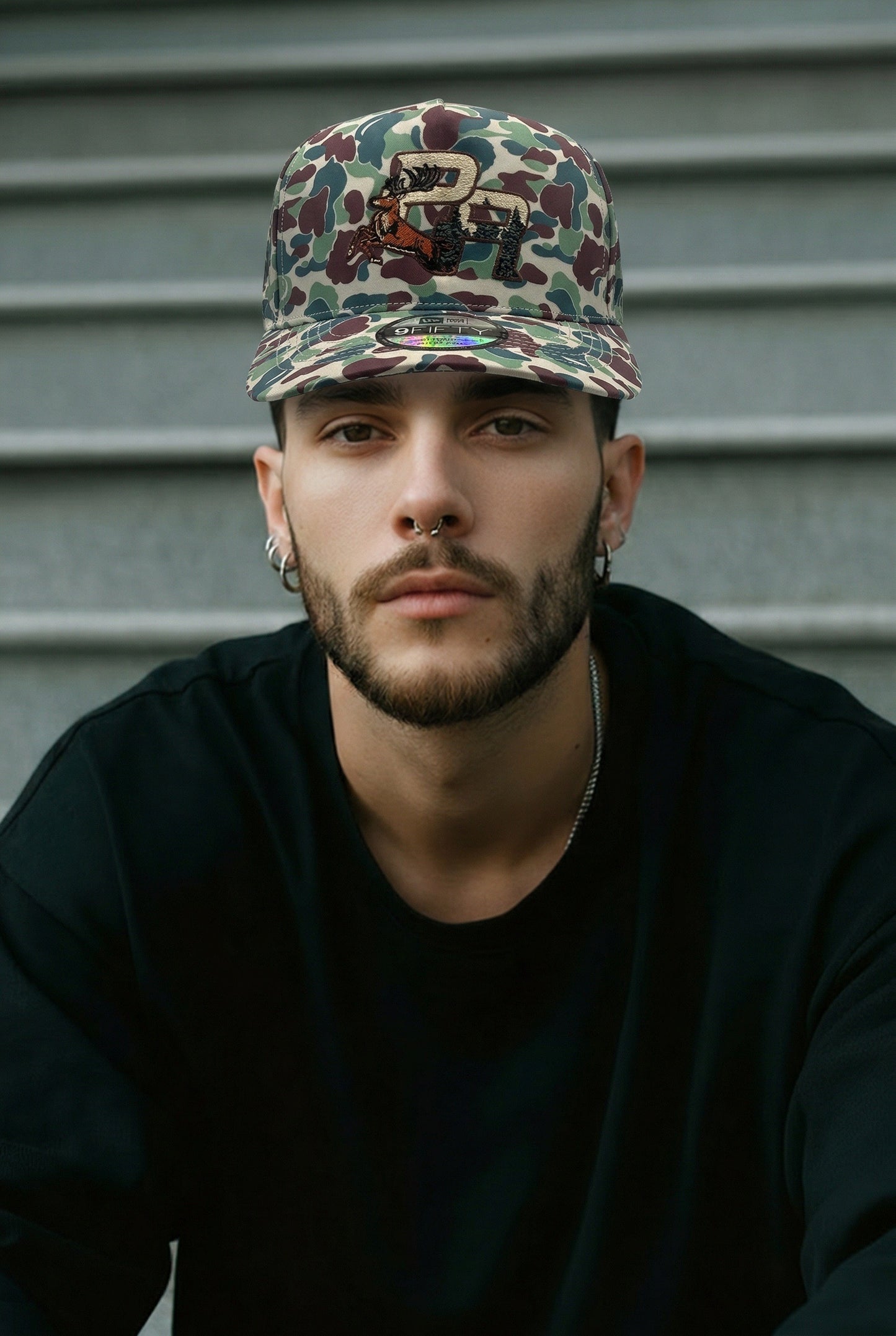 Puerto Rico Camouflage Hat – Water Resistant PR Embroidered Snapback Cap Adjustable Camo Baseball Hat for Men Women Streetwear