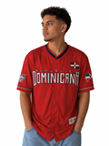 Quisqueya Heritage Dominican Red Embroidered Baseball Jersey