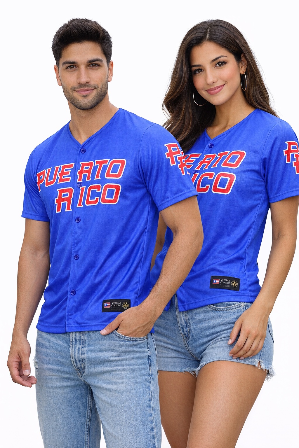 Puerto Rico Boricua Blue Baseball Jersey – Roberto Clemente #21