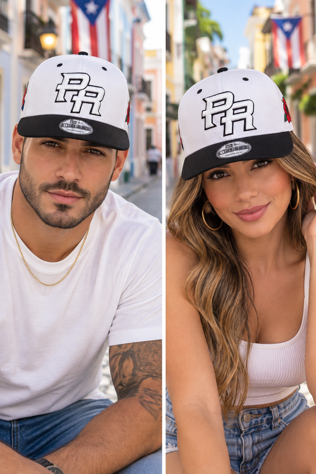 Borinquen Black Heritage Curved Brim Cap