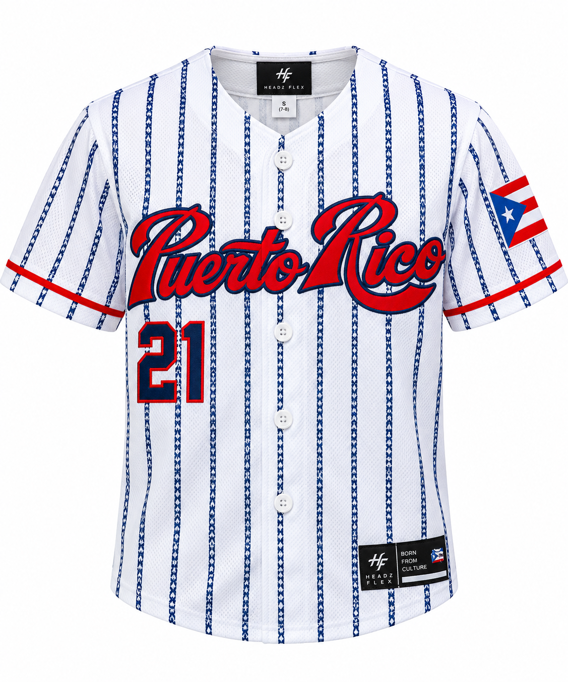 Puerto Rico 21 Coquí Stripe Kids  Jersey